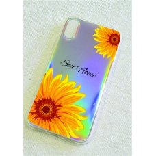 Capinha holográfica - Personalizada com seu nome - Sunflower (girassol) 03