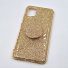 Kit Capinha com Pop-Selfie Glitter Dourada
