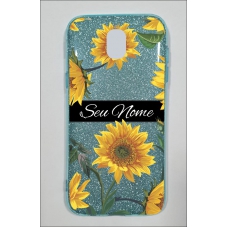 Capinha para celular Glitter Azul Sunflower 5