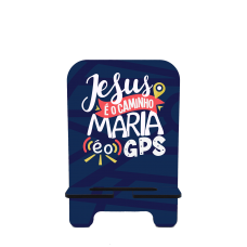Porta-Celular Personalizado - Religião 144 - JESUS É O CAMINHO, MARIA É O GPS